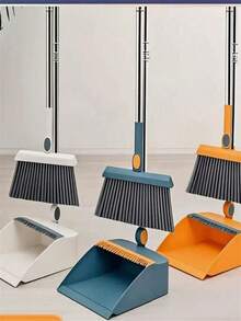 扫帚、簸箕和刷子套装，加厚扫帚和簸箕，地板清洁工具，适用于家庭、办公室、学校宿舍，清洁用品，小型清洁工具（扫帚需另购）