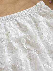 Soleia New Casual Vacation Western Beach Wedding Guest Attire Graduation Brunch Women's Outfit St. Patrick's Day Spring Break Easter Music Festival Elegant Bohemian Tropical Elegant Ruffle Lace Valentine's Day White Women's Skirt