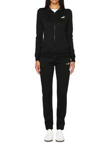 Puma Metallic Women's Hooded Sweat Suit Black - Puma Black - View 3