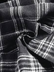 Tween Girls' High Waist Plaid Pleated A-Line Skirt, Minimalist Design, Casual Daily & Outing Wear, Suitable For Spring/Summer - Multicolor - View 5