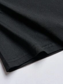 Fantacosmos Tween Boy Ink Printed Soccer Short Sleeve T-Shirt And Shorts For Summer - Black - View 4