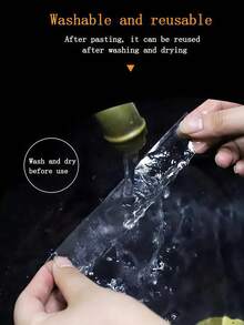 1 Roll 1/3/5/10M Heavy Duty Double-Sided Tape, Reusable Strong Adhesive Tape, Multi-Purpose Removable Washable Clear Nano Tape, Suitable For Home/Office/Car Sticky Items, Best For Home Decor Tools, Damage-Free Stickers, Wall Decals - transparent - View 3