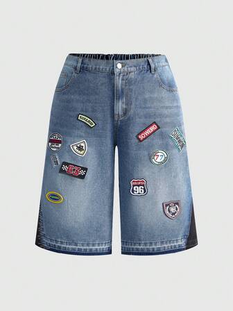 Street Life Plus Size Vintage Washed Ripped Street Style Cropped Jeans
