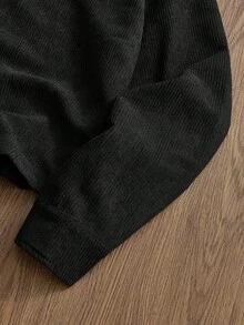 SWAVVY Men's Contrast Color Lapel Long Sleeve Single-Breasted Casual Shacket