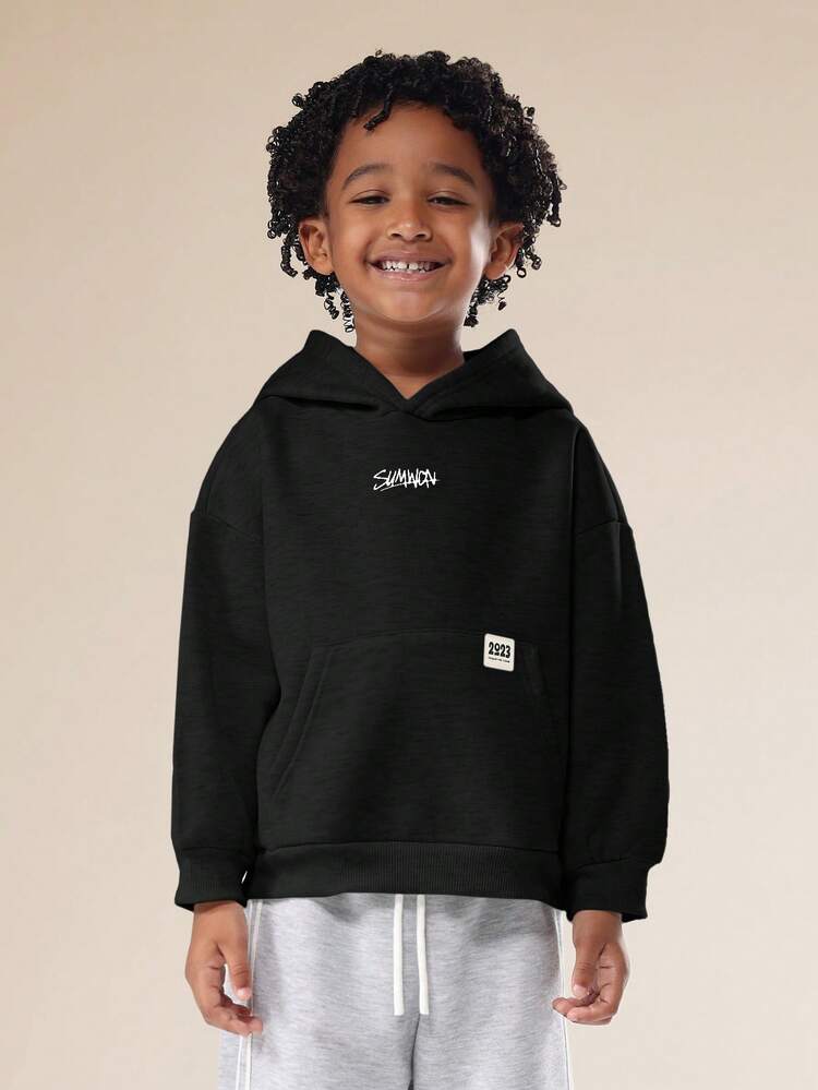 Felpa con cappuccio con stampa di occhi