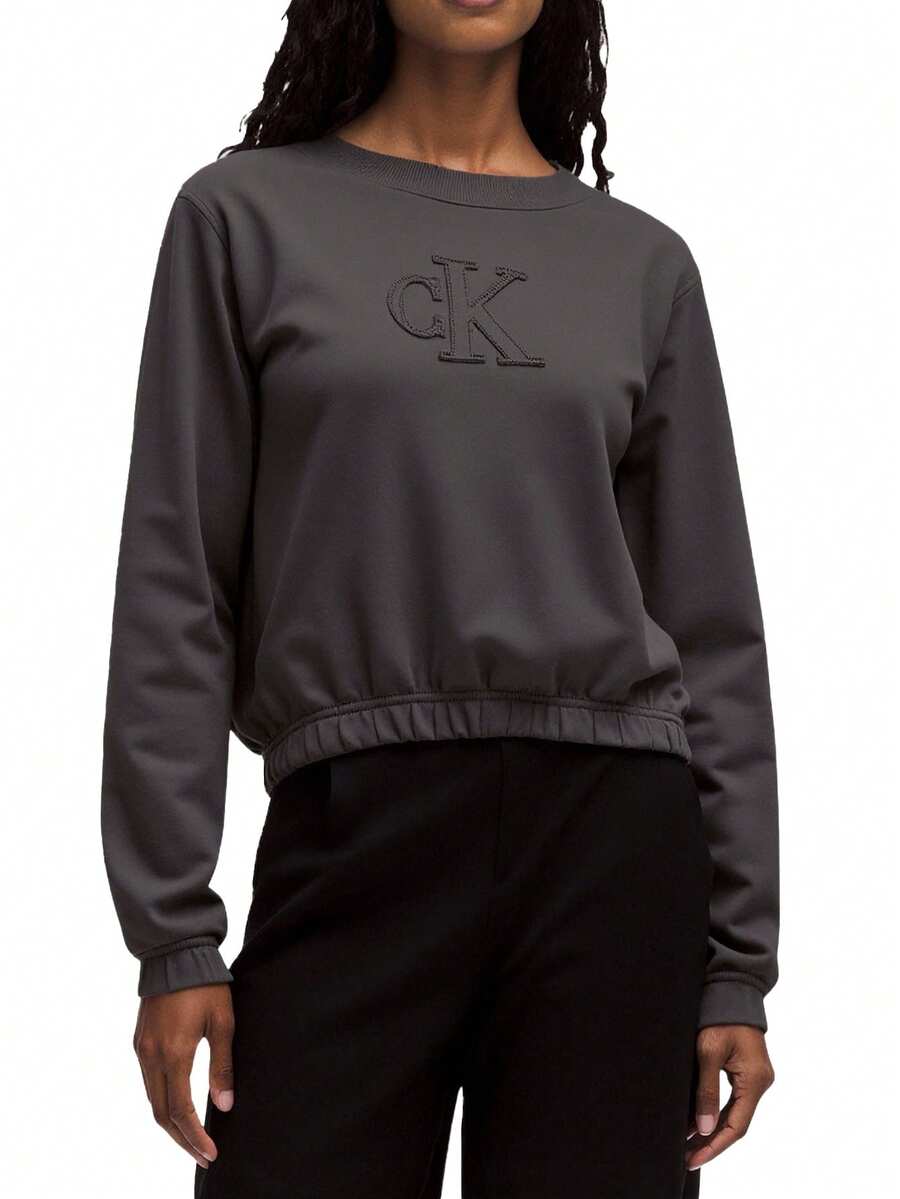 Calvin Klein Women's Sweatshirt Grey - Grey - View 1
