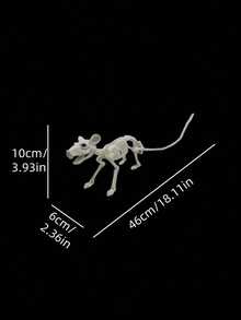 1 Set Realistic Halloween Bat Skeleton Decoration, Scary Bat Skeleton, Haunted House Stage Prop, Home Decor Hanging Ornament, Suitable For Halloween Party Background - Multicolor - View 4