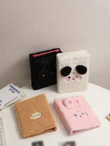 A5 Cartoon Plush Loose-Leaf Photo Album, Cute Celebrity Photo Album And Card Organizer, 3-Inch Photo Card Album, Idol Card Organizer And Display Book, A Must-Have For Fans. - Multicolor - View 3