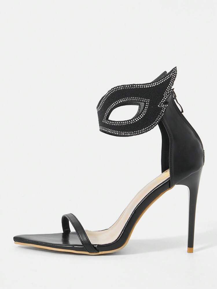 Ladies' Fashionable Solid Color High Heel Sandals