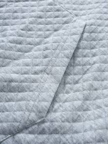 Manfinity Homme Bộ áo hoodie và quần dài có dây rút dành cho nam, vải jacquard họa tiết hình thoi màu trơn, thiết kế nhãn mác chi tiết, bộ đồ thể thao thường ngày, phong cách tối giản cho ở nhà, đi làm, bộ 2 món mùa thu/đông dành cho nam, bộ đồ thể thao thường ngày cho nam, áo hoodie và quần nỉ, bộ 2 món nam, phong cách cổ điển, thích hợp cho sinh hoạt hàng ngày, những chuyến đi cuối tuần, hoạt động ngoài trời, du lịch, môi trường làm việc thoải mái hoặc các dịp bán trang trọng, quà tặng cho bạn trai/chồng, quà kỷ niệm/sinh nhật, quà Giáng sinh, năm mới, đám cưới. - Màu Xám nhạt - Xem 3