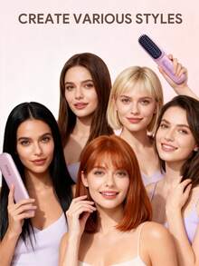 JMMO 无绳直发梳，便携式可充电直发梳，适合旅行/居家/户外使用，迷你热梳直发器，轻巧便携，随时随地打造完美造型