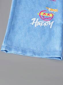 SHEIN ChillGRL 3pcs/Set Spring/Summer Tween Girls Casual Loose Mesh Cropped Top + Allover Print Camisole + Wide Leg Pants Suit, Great For Daily, Holiday, Streetwear, Gathering,Holiday,Summer,Travel