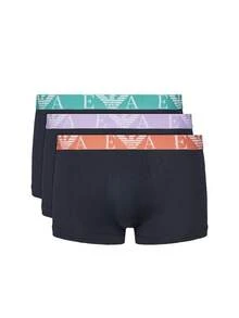 Emporio Armani 3 Pack Men's Boxers - Dark blue - View 1