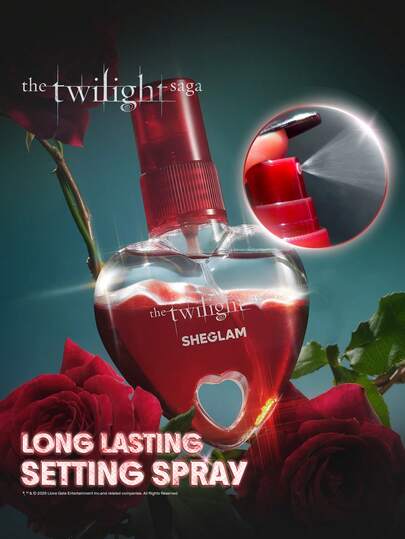 The Twilight Saga X SHEGLAM Forever Spray Fijador Marca Belleza Maquillaje Maquullaje Cosmética para Mujeres Niñas Perfecto para Invierno Ideal para Y2K Elegante Moda Adecuado para Cumpleaños Regalo Fiesta Listo Mejor Color