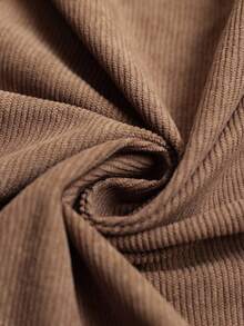 Manfinity CasualCool 男士纯色长袖单排扣衬衫和抽绳腰裤休闲套装，男士休闲两件套，男士两件套休闲西装，男士两件套西装套装，长袖卡其色男士两件套服装，棕色男士套装，适合日常休闲、周末旅行、户外活动、探险旅行、轻松的工作环境或半正式场合，可作为男友/丈夫礼物、周年纪念/生日礼物、派对礼物、圣诞节礼物、新年礼物。 - 棕色 - 查看 5