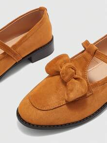 CUCCOO BIZCHIC Mocasines con hebilla de caballo, nueva llegada otoño/invierno 2025, versátiles, estilo británico, tacón grueso negro, suela blanda, slip-on planos - Camel - Ver 7