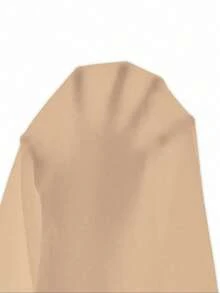 Manfinity Mode Men's Summer Solid Color Short Sleeve Casual Loose Shirt - Khaki - View 5