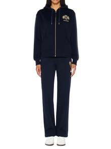 Tommy Hilfiger Varsity Women's Cropped Hoodie Dark Blue - Dark Night Navy - 查看 4