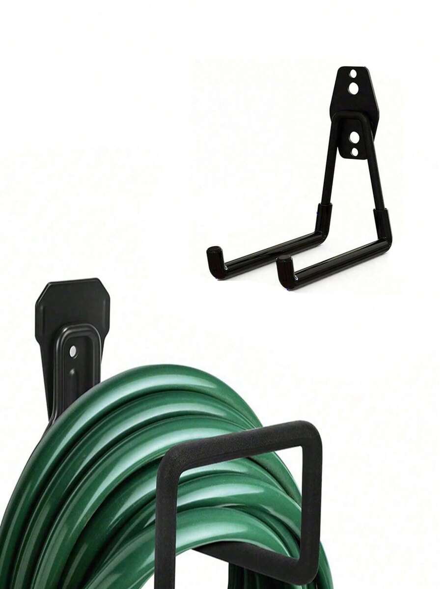 Metal Garden Hose Holder Heavy Duty Water Hose Hanger Wall Mounted Garden Water Hose Hooks Garage Hose Storage Bracke Organizer Garden Wall Mounted Bracket - Multicolor - View 1