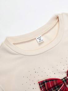 SHEIN ChillGRL 2pcs/Set Tween GirlsCasual Graphic Tee & Printed Pants With Bag, Fashion Outfit For Young Ladies - Red - View 4