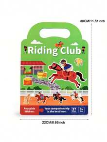 Wielokrotnego użytku książeczka z naklejkami wodoodporna, dwustronna, motywy ze zwierzętami, scenariusze sportowe, rozwój kreatywności, aktywność poznawcza dla dzieci 3+, przyjazna w podróży, zabawa, wypełniacze do skarpet świątecznych, pomysły na prezenty, rustykalny rdzeń, estetyczne must-have - Wielokolorowe - Zobacz 14