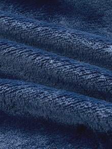 HIMLAND 男士纯色长袖口袋抓绒连帽睡袍