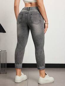 SHEIN Tall Women's Pocketed Skinny Casual Versatile Jeans