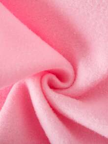 SHEIN Babygirl Cute Grey Long Sleeve Sweatshirt & Elastic Waist Pants Set, Autumn/Winter - Pink - View 3