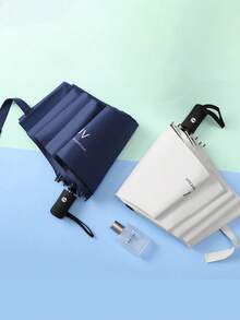 1 chiếc ô tự động - Đóng/Mở bằng một nút bấm, Chống thấm nước cao, Chống tia UV UPF50+ (Lớp phủ màu đen). Tán dù bằng vải Polyester 190T, Khung sắt 8 thanh, Phong cách tối giản. Gấp ngược, Tiện lợi khi đi du lịch, Thích hợp cho ngày nắng/mưa, Sử dụng ngoài trời, Đám cưới & Làm quà tặng. Sử dụng một lần/hai lần (Màu sắc/Họa tiết tay áo ngẫu nhiên). Không dùng cho thời tiết giông bão. - Nhiều màu - Xem 10