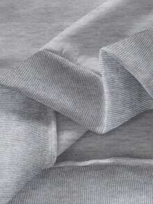 Manfinity Homme Women's Striped Crew Neck Long Sleeve Sweatshirt And Drawstring Waist Sweatpants, Street Fashion Casual Set Grey And White Set Jogger Set Casual Sets 2 Pieces Sweat Suite For Men 2 Pieces Set Men Street - Light Grey - View 6