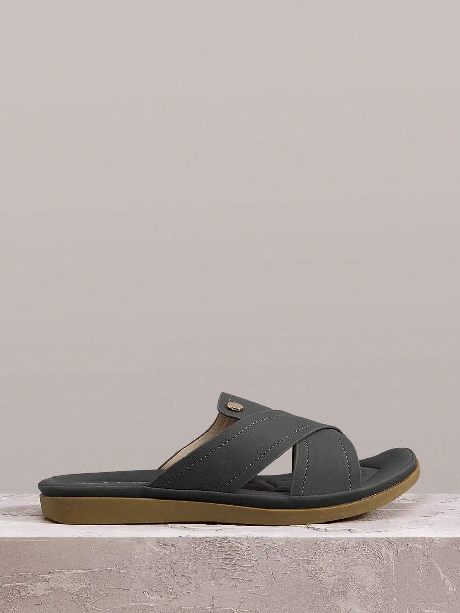 Styleloop Women's Flat Sandals, Bohemian Style Western Music Festival Party Outfit For Christmas