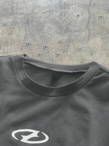 AXEPEAK Men's Casual Colorblock Short Sleeve T-Shirt, Summer - Grey - View 4