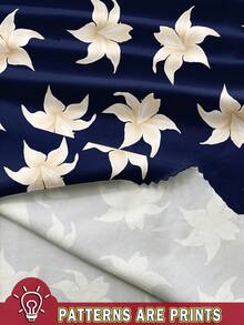 EMERY ROSE Casual Floral Pattern Round Neck Long Dress For Women, Suitable For Summer Suitable For Going Out Chic Dress - Multicolor - View 3