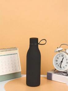 500 ml/17 oz Tasse isotherme à double paroi en acier inoxydable avec poignée, finition en caoutchouc mat, tasse à petite bouche de couleur unie créative, convient pour les sports de plein air, le yoga, le bureau, le restaurant, les cadeaux d'anniversaire, les cadeaux de couple, la fête des mères, les cadeaux de vacances - multicolore - Voir 9