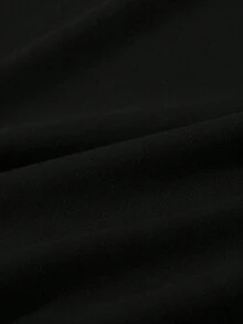 Sparklyn 夏秋女童休闲时尚创意个性清新简约别致数字67粉色星星图案字母标语印花舒适基础款短款T恤，温暖舒适的夏秋款式，适合女孩穿着。 - 黑色 - 查看 5