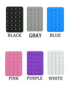 1/2/4/6pcs Silicone Phone Sticky Grip, Non Slip Silicon Adhesive Phone Stand Sticky Phone Case Mount Hands-Free Phone Accessories Holder For Selfies And Videos,Multifunctional Phone Accessory ,Fits All Models Pcs Silicone Single-Sided Suction Cup, Self-Adhesive, Multi-Purpose Phone Suction Cup, Can Be Adsorbed On Walls, Desktops, Glass, Serving As Phone Stand, Tablet Expanded Stand, Suitable For Car, Leisure, Office - Multicolor - View 21