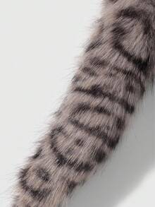 ROMWE Grunge Punk 1pc Y2K Retro Cute Personalized Versatile High-Quality Brown Ombre Faux Fur Fox Tail DIY Keychain Bag Charm, Suitable For Women/Girls Daily Wear, Holiday Gift - Multicolor-10 - View 7