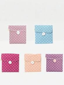 1PC Cute Cartoon Multi-Purpose Waterproof Storage Bag - Big Capacity Sanitary Napkin Storage Bag Cosmetic Storage Bag Student Travel Essentials Pencil Bag Wallet Stationery Storage Bag(The Printing Position Of The Pattern Is Not Fixed),Boho Vibes - Multicolor - View 7