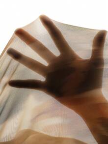 MaterniChic Tie-Dye Print Maternity Dress With Round Neck And Bell Sleeves Elegant Dresses Baby Shower Dress Pregnancy Photoshoot Dress Maternity Dress For Photoshoot Long Silk Dress Earth Tone Dress Dress Modest Modest Dress - Multicolor - View 8