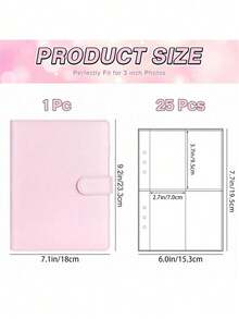 1Set Premium Multi-Functional A5 Photo Card Binder, Sleek Album Design, Compact And Durable Organizer, PU Leather Binder Notebook Cover Loose-Leaf Organizer For Daily Planning And Note-Taking, Office Supplies - Multicolor - View 2