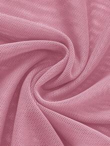 5件套亮片流苏网纱无钢圈女式泳衣 - 淺粉色 - 查看 7