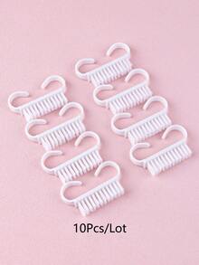 10/50支装小号黑色美甲刷 指甲除尘刷 多功能细节刷 适用于美甲、修脚、化妆、工艺绘画 专业沙龙家用DIY美容工具套装 - 彩色 - 查看 6