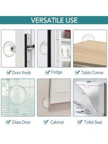 1/2/4/6/8/10/20PCs Transparent Door Bumper Protector For Cabinet Refrigerator Toilet Seat Impact Protection Prevent Dents Scratches Noise Reduction Wall Guard