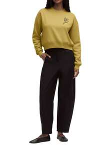 CALVIN KLEIN JEANS Women's Sweatshirts Stretchy Comfortable Cozy Sports Commuting Going Out J20J224743-LMD - Pale Green - View 4