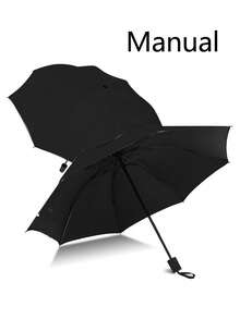 1 chiếc ô tự động - Đóng/Mở bằng một nút bấm, Chống thấm nước cao, Chống tia UV UPF50+ (Lớp phủ màu đen). Tán dù bằng vải Polyester 190T, Khung sắt 8 thanh, Phong cách tối giản. Gấp ngược, Tiện lợi khi đi du lịch, Thích hợp cho ngày nắng/mưa, Sử dụng ngoài trời, Đám cưới & Làm quà tặng. Sử dụng một lần/hai lần (Màu sắc/Họa tiết tay áo ngẫu nhiên). Không dùng cho thời tiết giông bão. - Nhiều màu - Xem 7