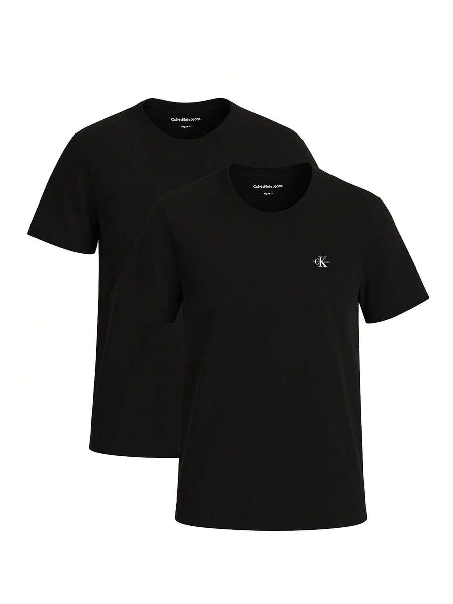 Calvin Klein Men's T-Shirt 2 Pack Black - Black - View 1