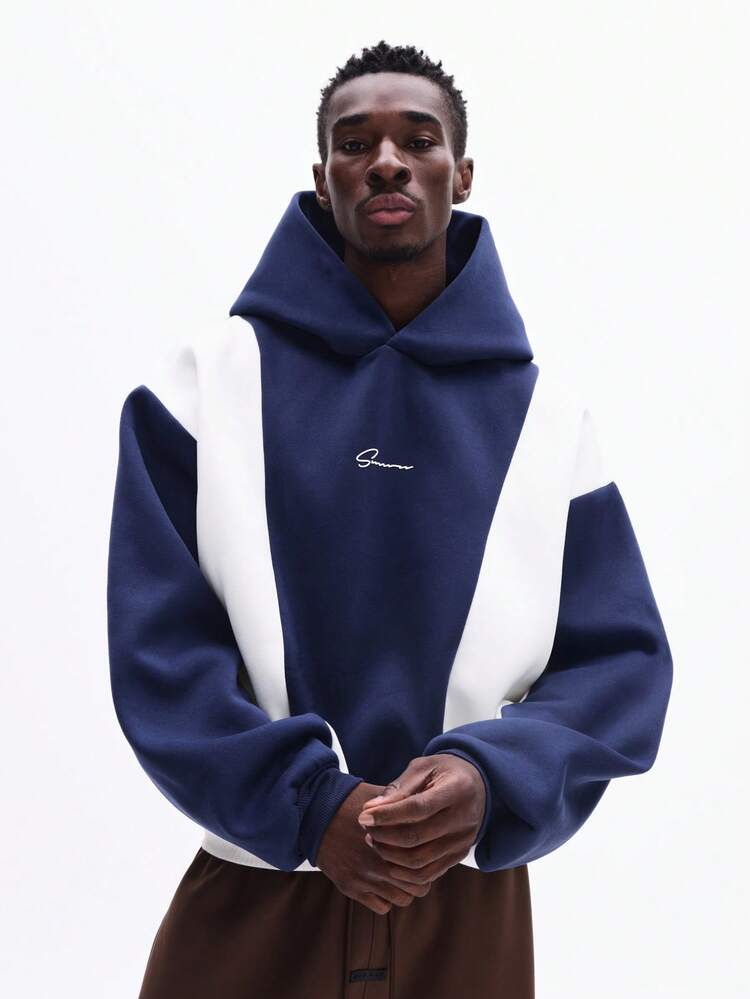 Color Block Hooded Sweatshirt