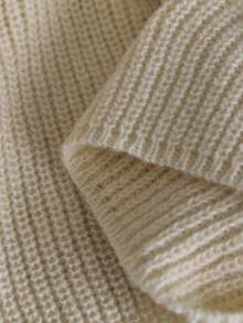 GlowEve CURVE 大码女式金属纽扣装饰纯色针织开衫，休闲百搭，适合圣诞节、万圣节、返校季、度假、办公穿着 - 卡其色 - 查看 4