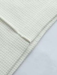 Manfinity Homme A117 Men's Casual Solid Color Beige Long Sleeve T-Shirt Set Casual Two Piece Set Men Cream Outfit Men Men 2 Piece Sweatsuit Mens 2 Piece Outfits White Men Joggers Suit - Beige - View 4