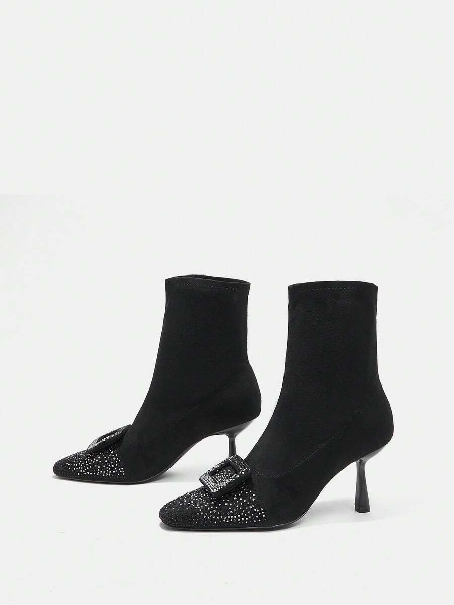 Fashionable Mid-calf Boots For Women - Black - View 1